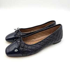 Sam Edelman Marilyn Cap Toe Ballet Flat Women's Navy Blue Size US7.5M EU38